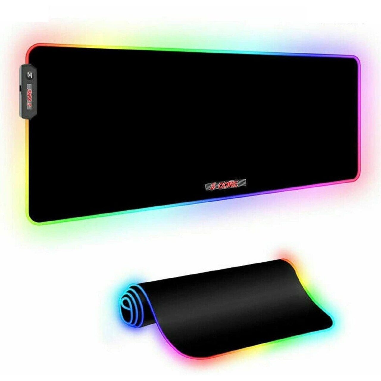 Large Rgb Led Extra Large Soft Gaming Mouse Pad Oversized Glowing 31.5X11.8 Inch